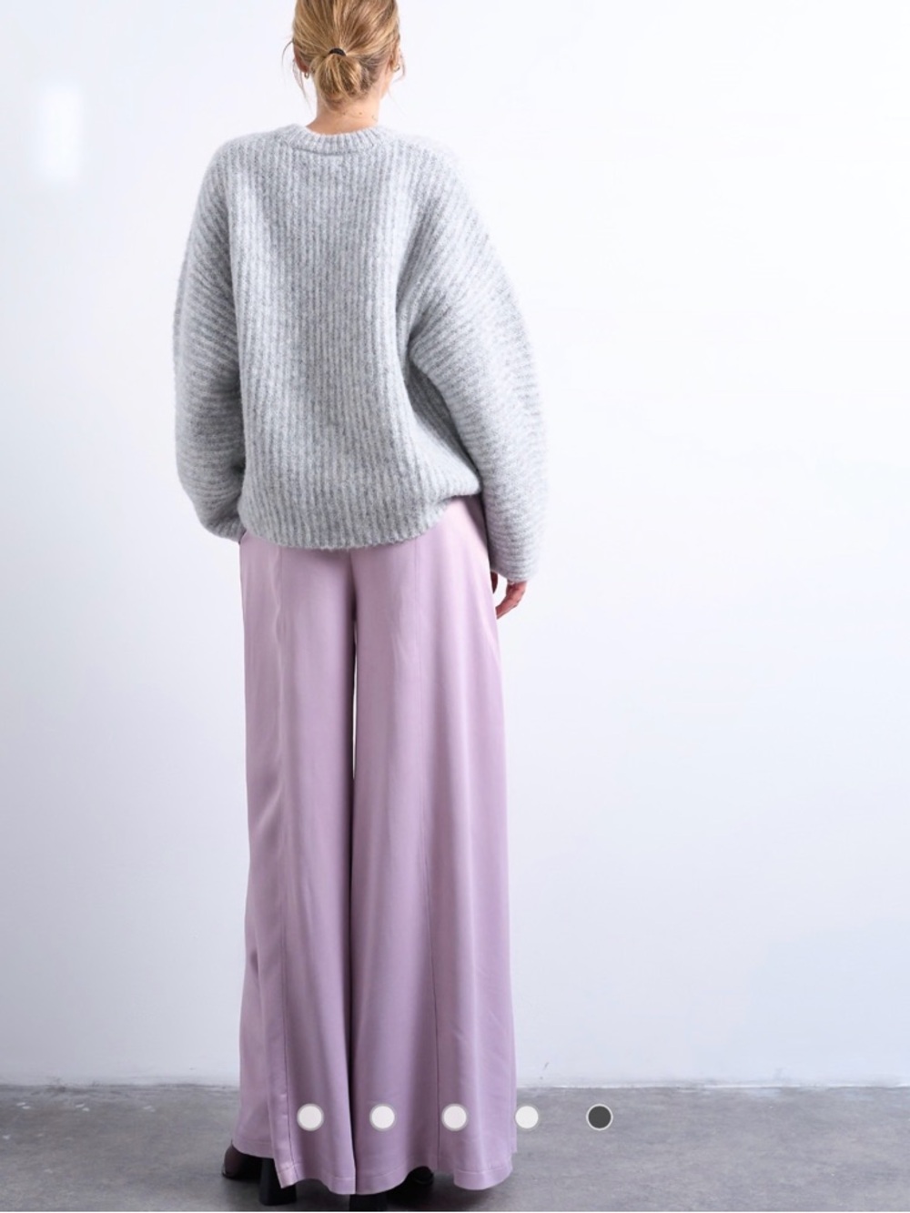 Topshop Lavender Wide-Leg Palazzo Pants